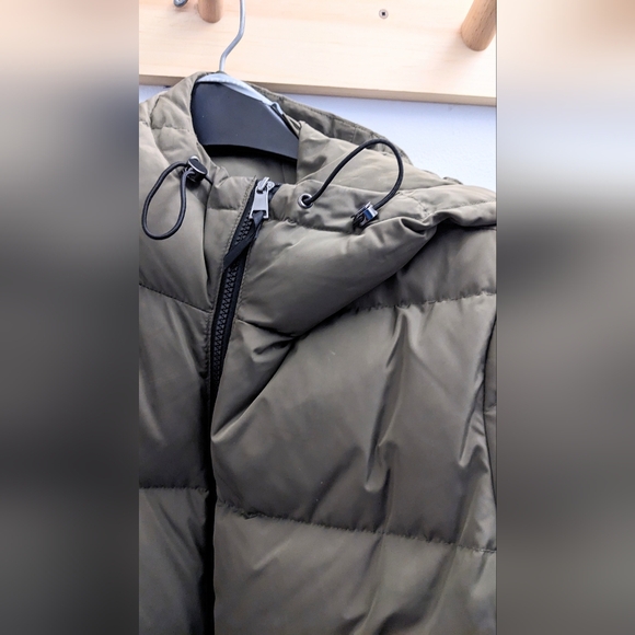 Simon's Olive Green Maxi Down Puffer Parka - Picture 5 of 8